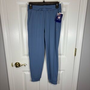 New Champion Girls Athletic Track Pants Joggers Size L XL 14 Dusty Blue MSRP $30